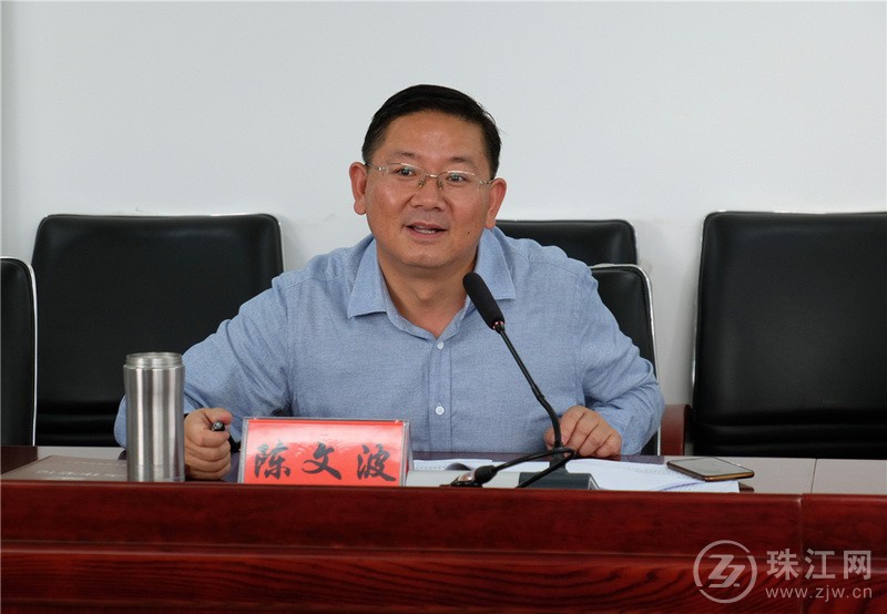 县委副书记,县长陈文波作汇报