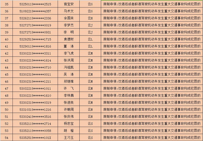 云南省5月终生禁驾54人 世界杯期间将严查酒驾