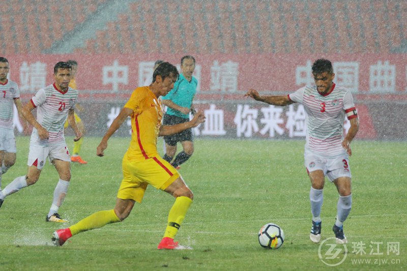 雷雨致U21国奥队比赛定格77分钟 最终比分1-